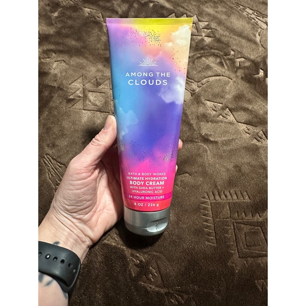Bath & Body Works Body Cream 8oz Among the Clouds Pink EUC